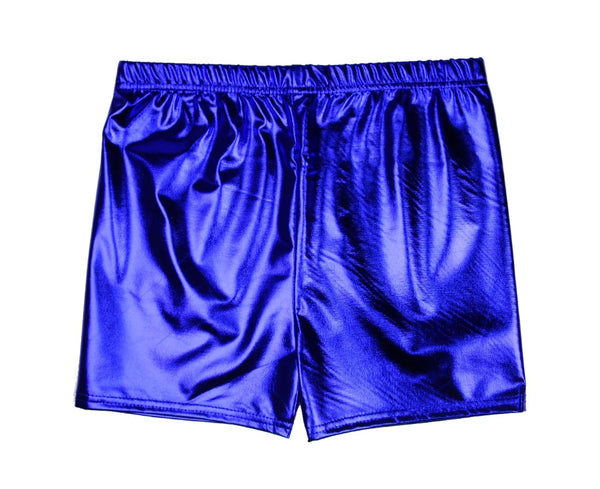 Adult Metallic Blue Shorts